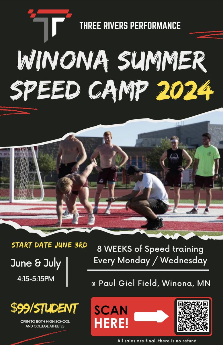 WinhawkF's tweet image. Summer is the perfect time to get faster! Three Rivers in Winona YES!!