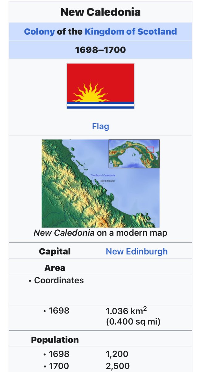 Learned all about New Caledonia and the Darien Scheme today from a student who was a Spanish immigrant in Panama today. This was one of several colonies the Kingdom of Scotland possessed in the Americas, more than 80% of the settlers dying within the first year.
