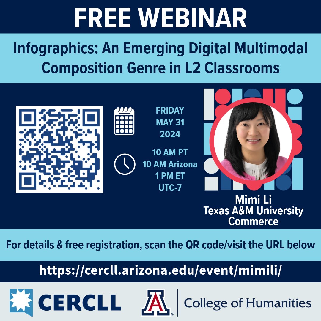 Join @CERCLL for a free webinar about infographics in #language classrooms on 5/31 at 1 pm ET: cercll.arizona.edu/event/mimili/ @FLANC_WorldLang #DLIinNC @NCDPI_MLs