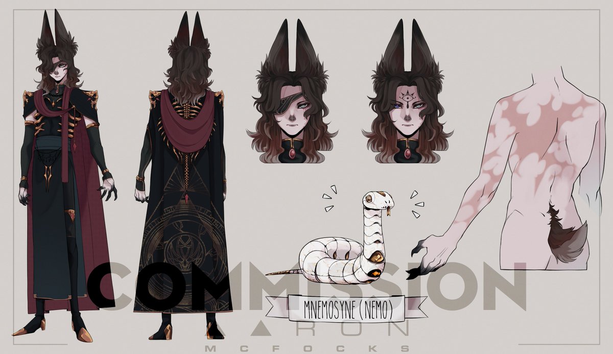 Finished Character Sheet for @GILDEDTONGUE 
Was really fun!