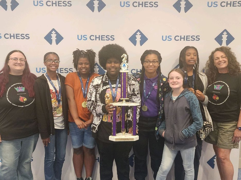 🎉 CONGRATULATIONS | The @STEAM_GEMS chess team made its debut appearance at the @USChess National Middle School Chess Championship last week and brought home a 5th place trophy for their division! This was the team's first national competition appearance! #WeAreJCPS