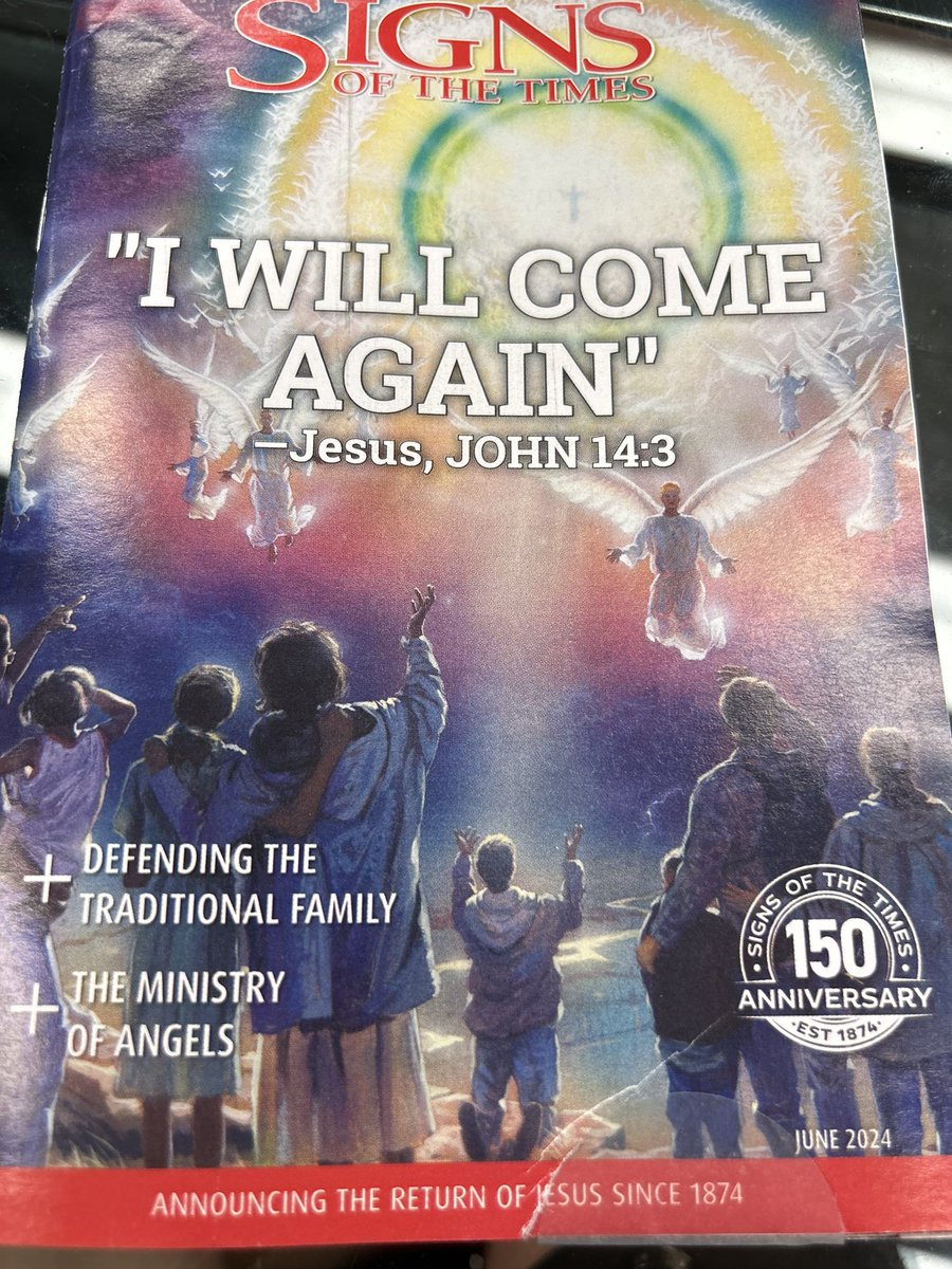 By the way, while I was recording the episode with @Michelledowd2 about how her cult leader said the world would end in 1977, this arrived in my mail. Coincidence? Or is God trying to tell me something? A sign of the times indeed!