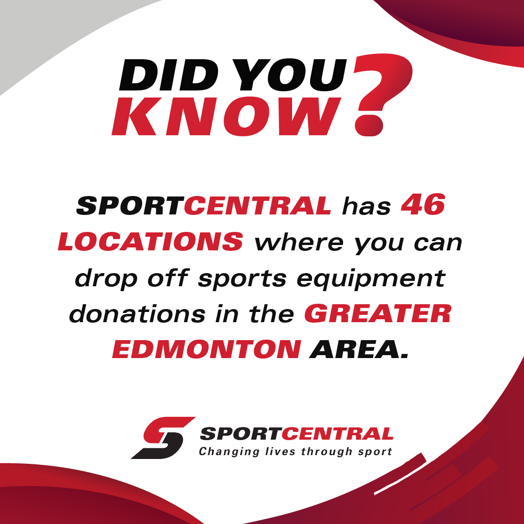 📍DID YOU KNOW? Sport Central has 46 different Equipment Donation Locations across the Greater #Edmonton Area! Clearing space in your garage or shed? Donate your gently used Kids' sports equipment to Sport Central: Find your nearest drop-off point here! sportcentral.org/equipment-drop…