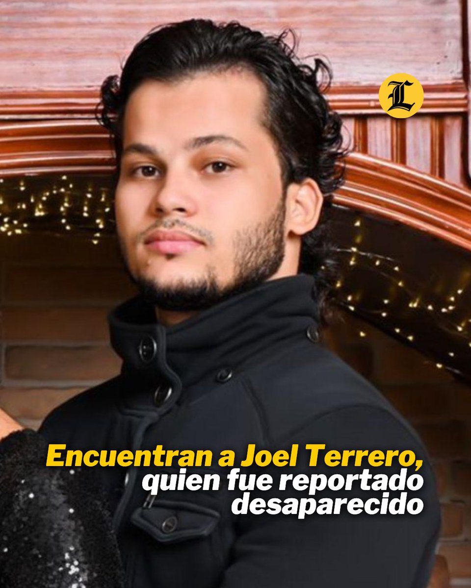 Joel Terrero Rodríguez, quien fue reportado desaparecido desde el pasado miércoles 8 de mayo, fue encontrado. Su hermana Diany Terrero compartió en su red social Instagram que Joel está y salvo. #ListínDiario