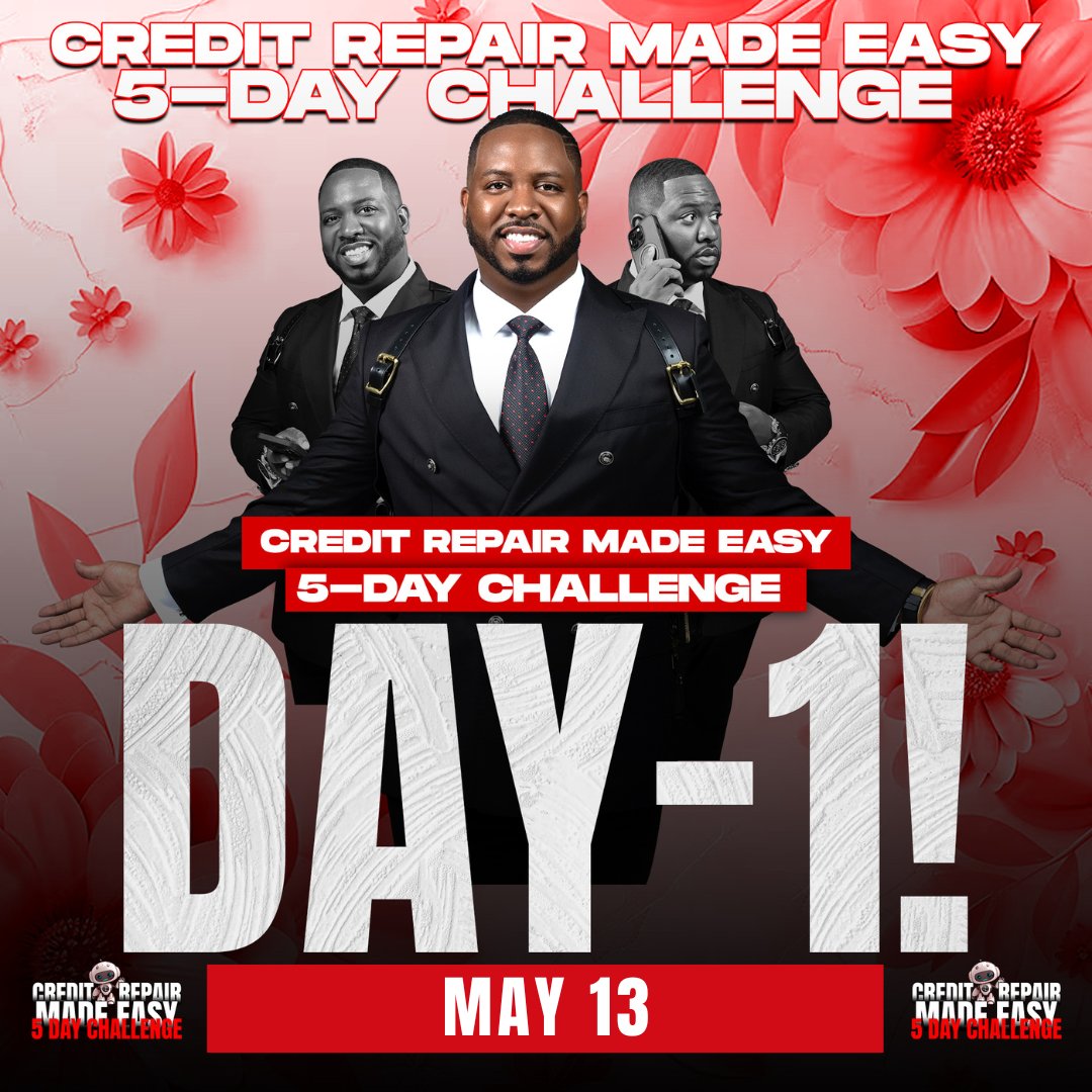 Alright, fam! It’s Day 1 of our 5-Day Challenge to flip the script on your credit game! 🌟

💬 COMMENT 'MOTHER' below or Text 'MOTHER' to 917-993-5238 to join the Credit Repair Made Easy Challenge

 #ConsumerLawSecrets #ConsumerLaw #ConsumerLawUniverity #CreditRepairChallenge