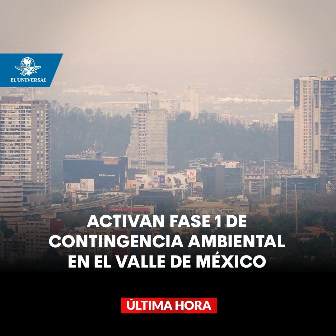 #ÚLTIMAHORA 🚨 La CAMe activó nuevamente la fase 1 de Contingencia Ambiental en la Zona Metropolitana del Valle de México, por lo que habrá restricciones vehiculares para este martes 14 de mayo.
👉 tinyurl.com/ytbmpjxf