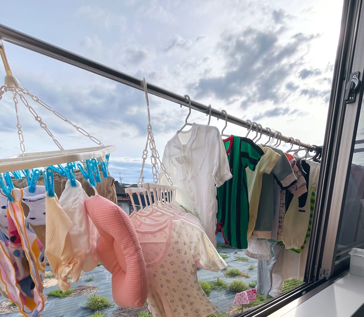 本当にあと２日後が予定日なのか分からないくらい余裕かましてる。✌️
水通しした時の写真でも貼っとこ🧺