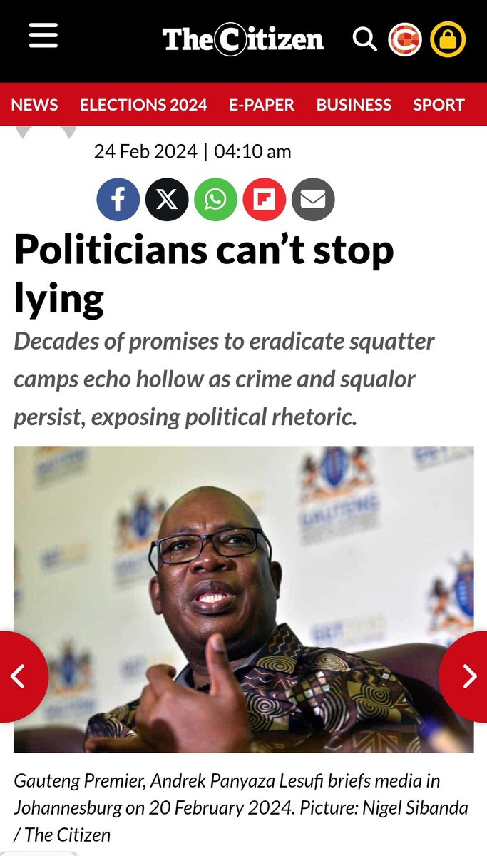 But why does Panyaza Lesufi lie so much, he is a compulsive liar. Gauteng citizens would be fools to bring this guy back. Gauteng is voting ActionSA