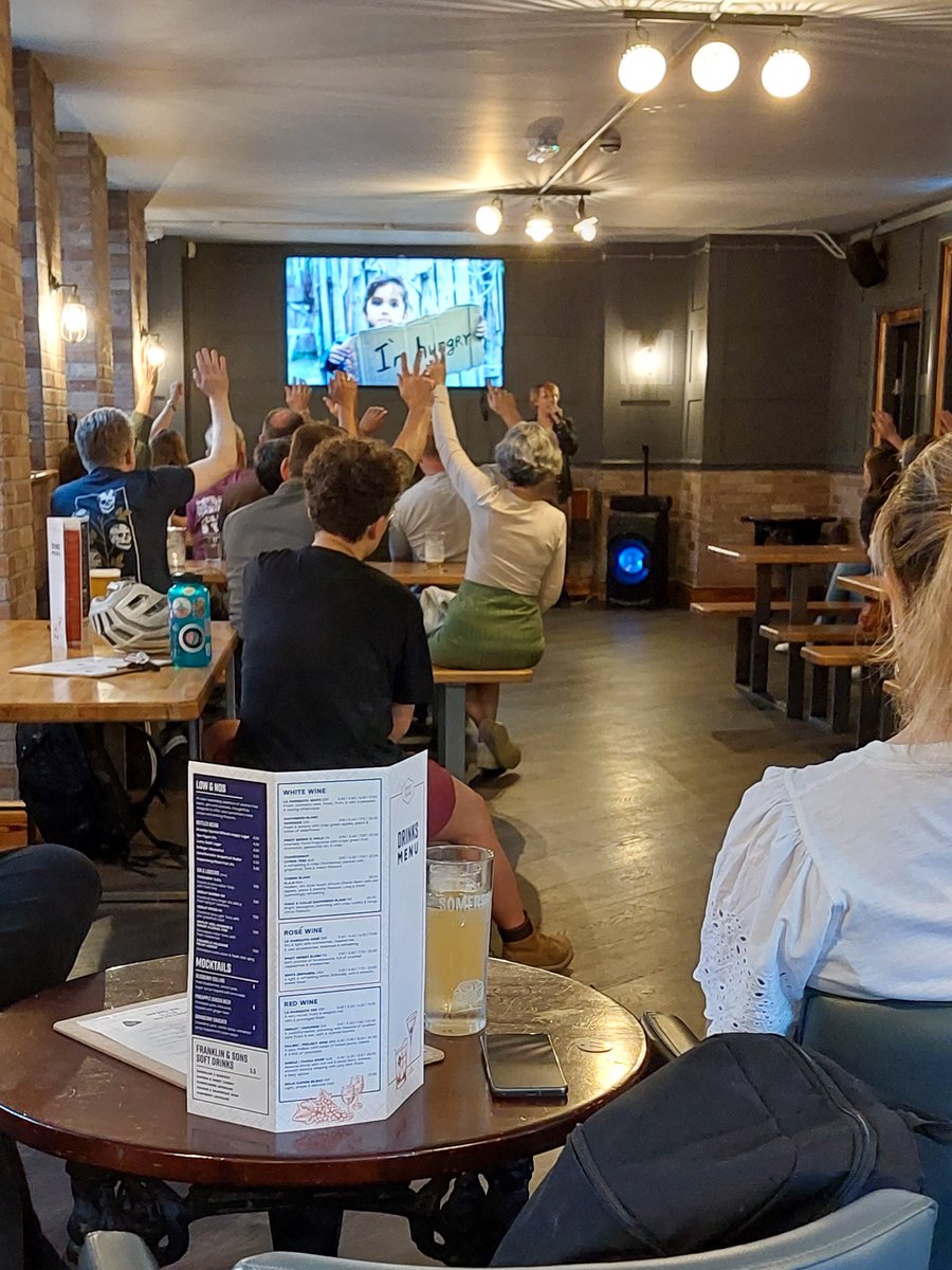 emmaryder964's tweet photo. Great start to #PintOfScience with talks on poop and maps by Katie Allen and Steve Carver @LandEthics! If you missed tonight, there are 5 more events lined up for both tomorrow and Wednesday. Grab your tickets whilst they’re still available @pintofscience https://t.co/uoeJsg0CYV https://t.co/IyG0rL1zda