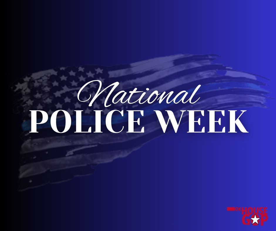 Today the House adopted HR1050 to recognize this week as National Police Week and May 15 at Peace Officers Memorial Day. Thank you to the brave Oklahomans who work tirelessly to protect our citizens! #okleg