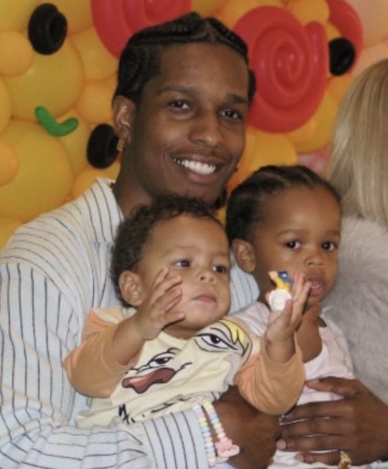 A$AP Rocky with his sons