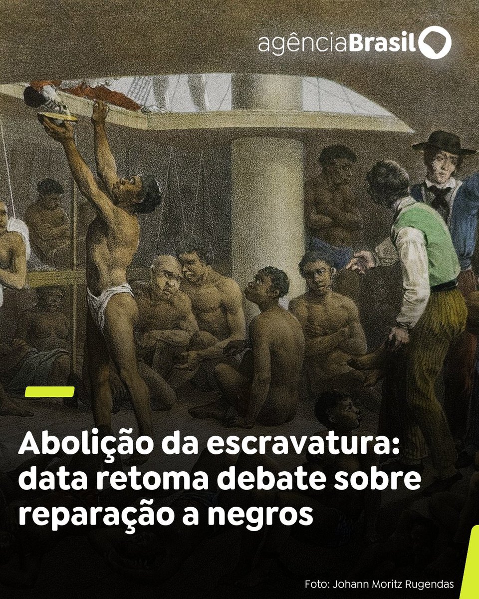 LEI ÁUREA | O 13 de maio marca o Dia da Abolição da Escravatura, instituída pela Lei Áurea há 136 anos. A data marca debate sobre como deve ser a reparação histórica ao povo negro escravizado.

Saiba mais: trk.ebc.com.br/jLv8l.