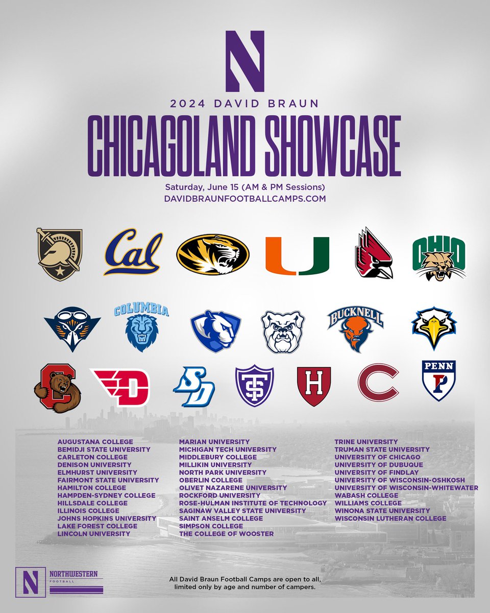 Come show off❗️ The stage is set for the 2024 Chicagoland Showcase. Sign up 👉 davidbraunfootballcamps.com