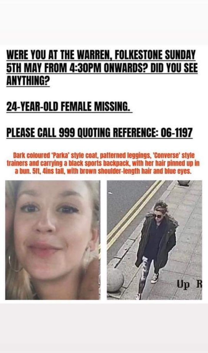 dazlarrr's tweet photo. My friend's cousin is missing in Folkestone, Kent. Been over a week now.

Please share 💜 

#Folkestone 
#MISSINGPERSON 
#FindLeahDaley https://t.co/TjOJxfT1hV