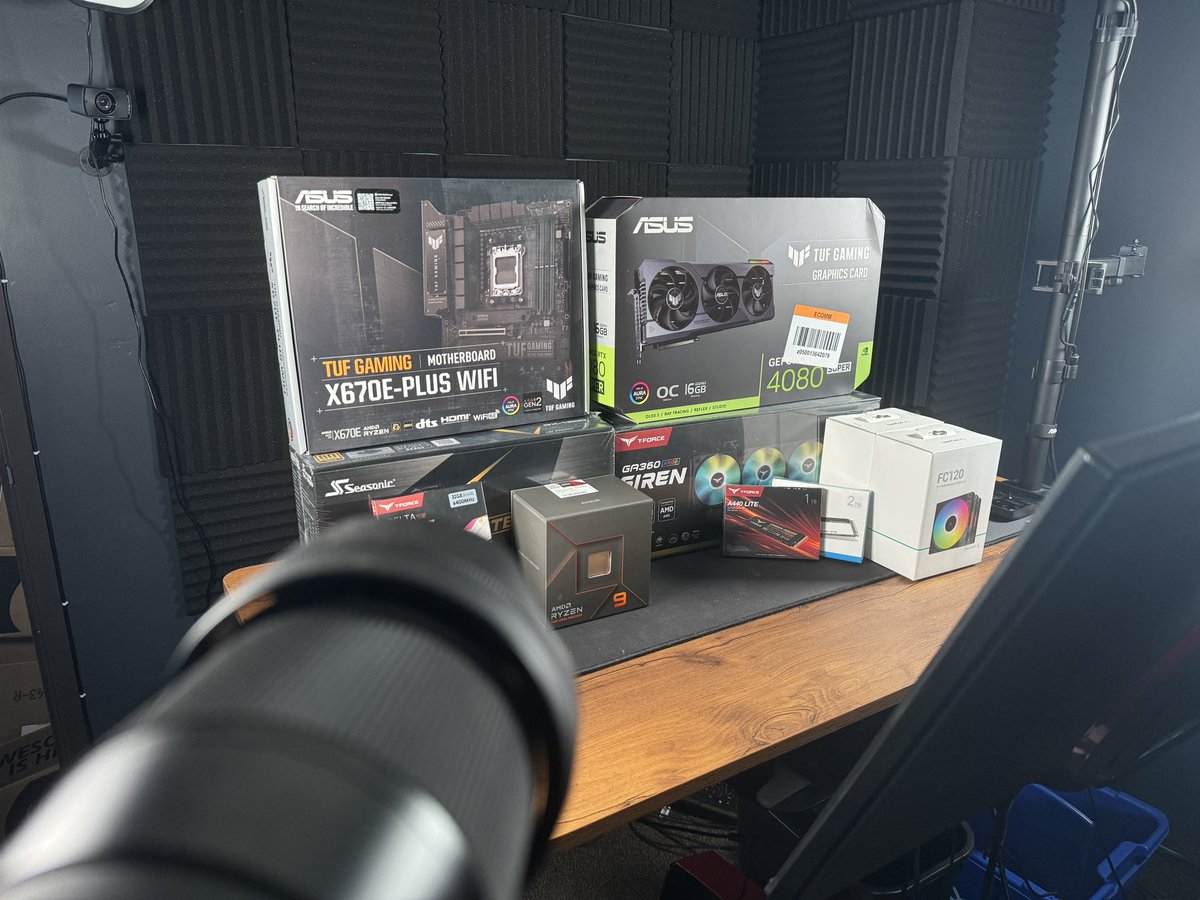 Still not totally over this sinus infection but we got PCs to build! Live on YouTube and Kick