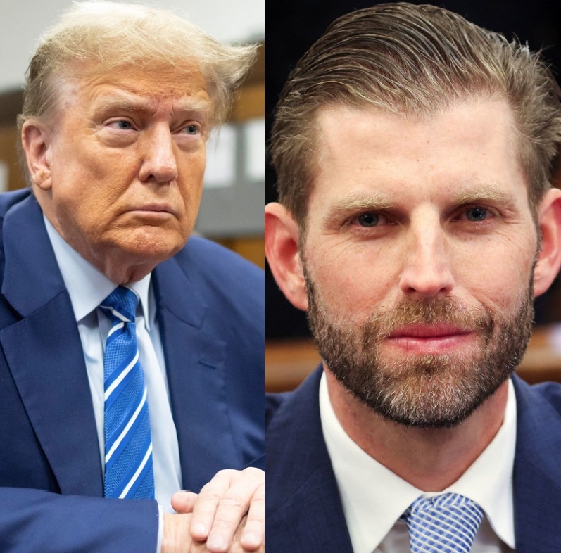 BREAKING: Eric Trump blatantly violates the 'no electronics' rule in the courtroom during his father's hush money trial — and the proof is now visible for all to see. There's stupid and then there's this... According to NBC News, Eric was spotted sitting right behind Donald in