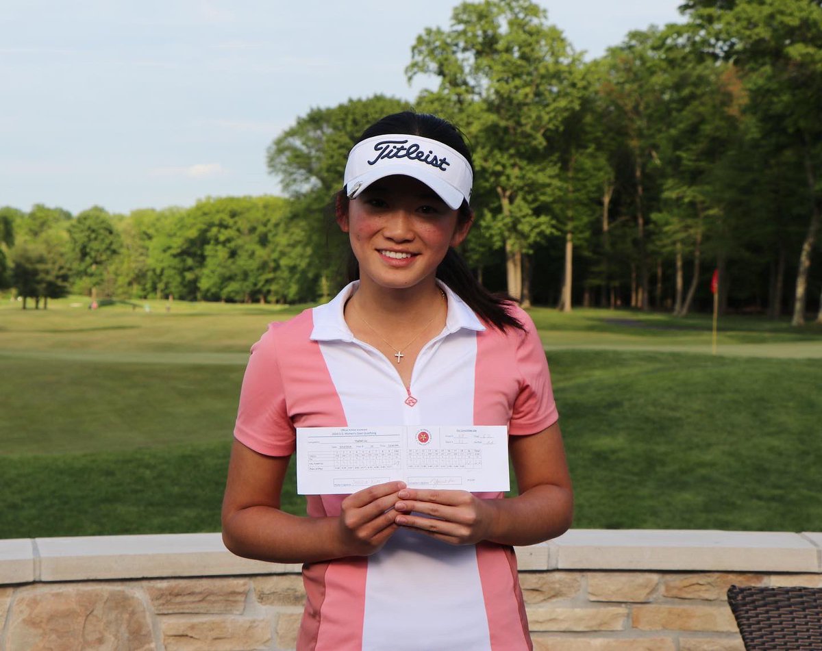 🎟️ Locked in for Lancaster! Following a 36-hole qualifier at Haworth Country Club, Caroline Masson, Maude Leblanc, Nanna Koerstz Madsen and Yan Liu are headed to the @uswomensopen, which will be contested May 30 - June 2 at Lancaster Country Club 🏆 Ysabel Liu of Short Hills