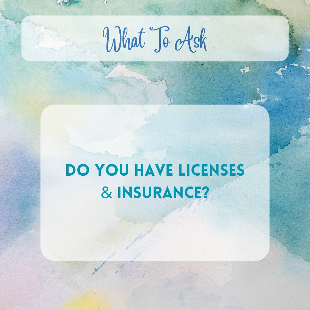 Many wedding vendors need to have licenses & insurance. Some for your own peace of mind & others as a requirement to work at your preferred venue. Make sure they are covered and legal before moving forward. #weddingtips #weddingplanner #weddings #justengaged #weddingplanning #fyp