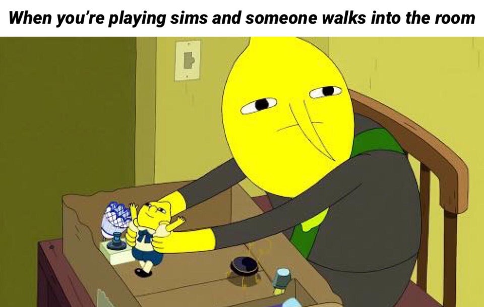 TheSimsResource's tweet photo. ๐คฃ Relatable... This is totally me. ๐
Original meme credit unknown.
#thesims4 #simsmemes #memes #gaming #ts4 https://t.co/rWRFFN7vEC