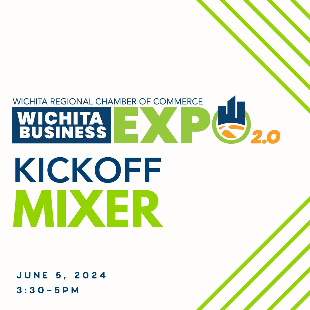 The Chamber is pulling out all the stops for the 20th anniversary of the Wichita Business Expo. This is your chance to get a sneak peek at new additions and a completely revamped show floor. Learn more at the Kickoff Mixer. Register for free: wichitachamber.org/events/2024/06…