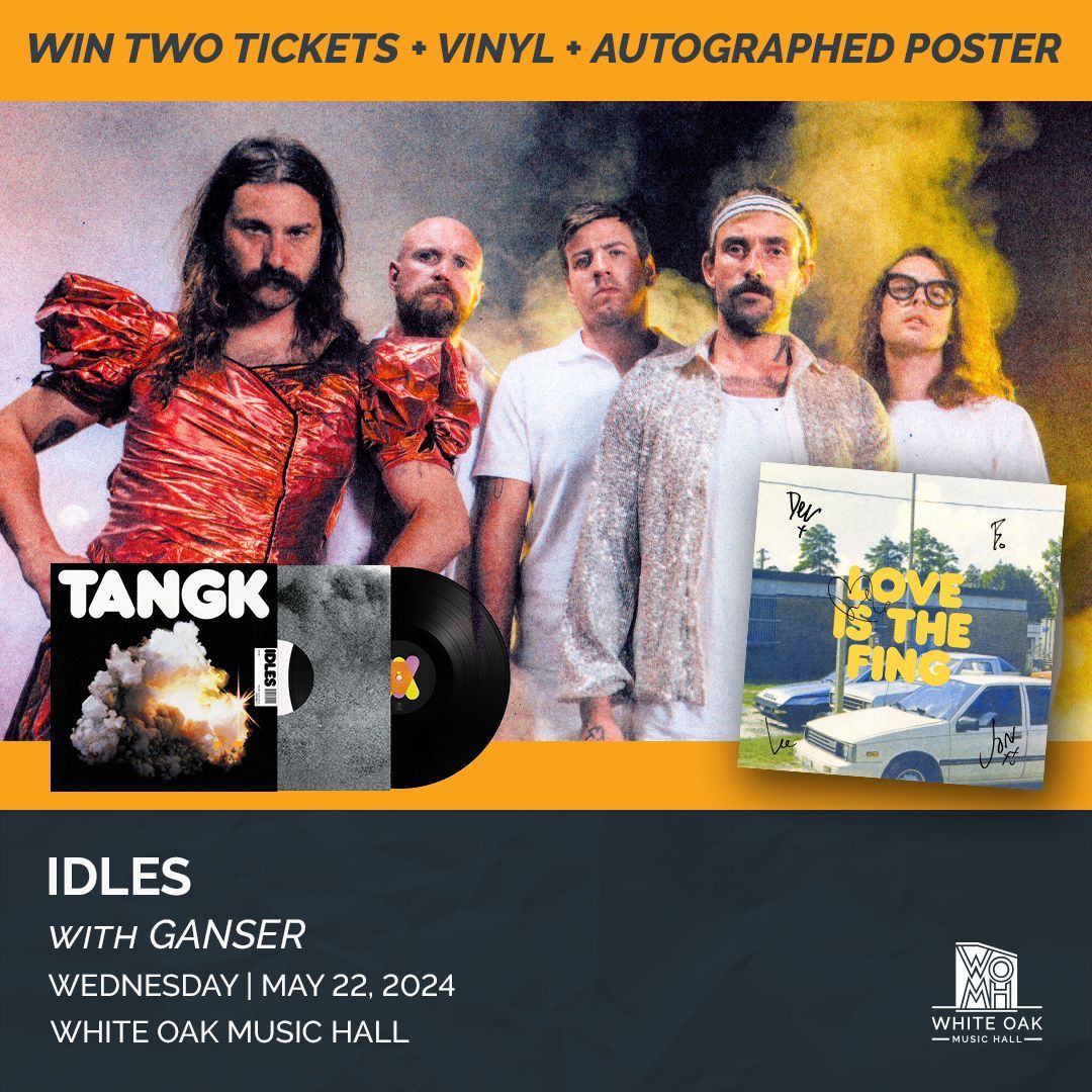 🎸 NEW GIVEAWAY 🎸 @IDLESband will be rocking out on the Lawn NEXT Wednesday, and we're giving you the chance to win a pair of tickets to the show, along with a vinyl copy of 'TANGK' and an autographed poster! To enter, tag two friends you'd mosh with in the pit 🔥