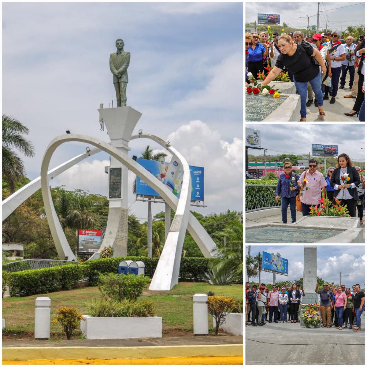 💥🇳🇮Autoridades Municipales Rindieron homenaje al Cro RigobertoLopez Pérez a 95 años de su natalicio @YaderEspinoza01 @RDRFSLN_ @noelia_arauz #UnidosEnVictorias Nicaragua #4519LaPatriaLaRevolución