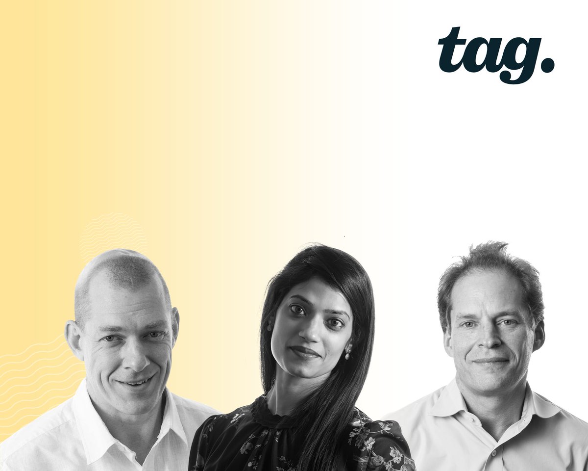 tagwwnews's tweet photo. To continue delivering excellence &amp; growth solutions for clients, Toby Codrington has been appointed Global Brand President, @tagwwnews; David Kassler, elevated to the role of Strategic Advisor, Global Practices, @dentsu_global  &amp; Deepti Velury, promoted to Chair at Tag. https://t.co/e86cyI3doh