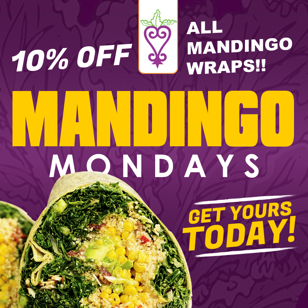 Happy Mandingo Monday! 🌟 Dive into our delicious kale wraps and treat yourself to a healthy yet satisfying meal. It's discount day, so swing by for some #kaletime fun! Trust us, your taste buds will thank you 💚🥬 #trr #foodlove #deliciouskalewraps