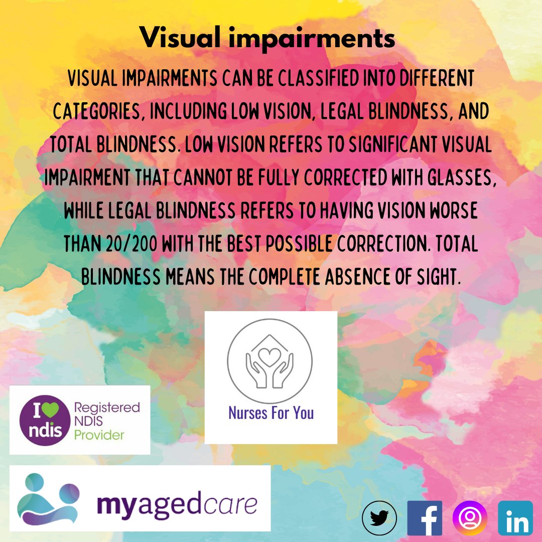 #Visualimpairments #DisabilityAwareness #Equality #InclusionMatters #ChoiceandControl #HCP #SelfManaged #AgedCare #AgedCareProvider #Nursesforyou #CentralCoast #NDISProvider