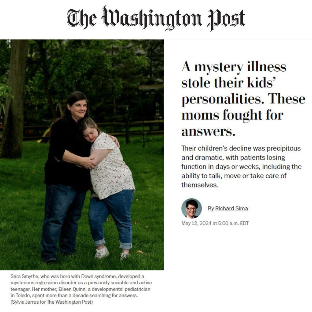 FRONT PAGE OF THE WASHINGTON POST! @CrnicInstitute and @ChildrensLA’s REVOLUTIONARY Down Syndrome Regression Disorder research is helping our loved ones “wake up!” wapo.st/3WC7BZt