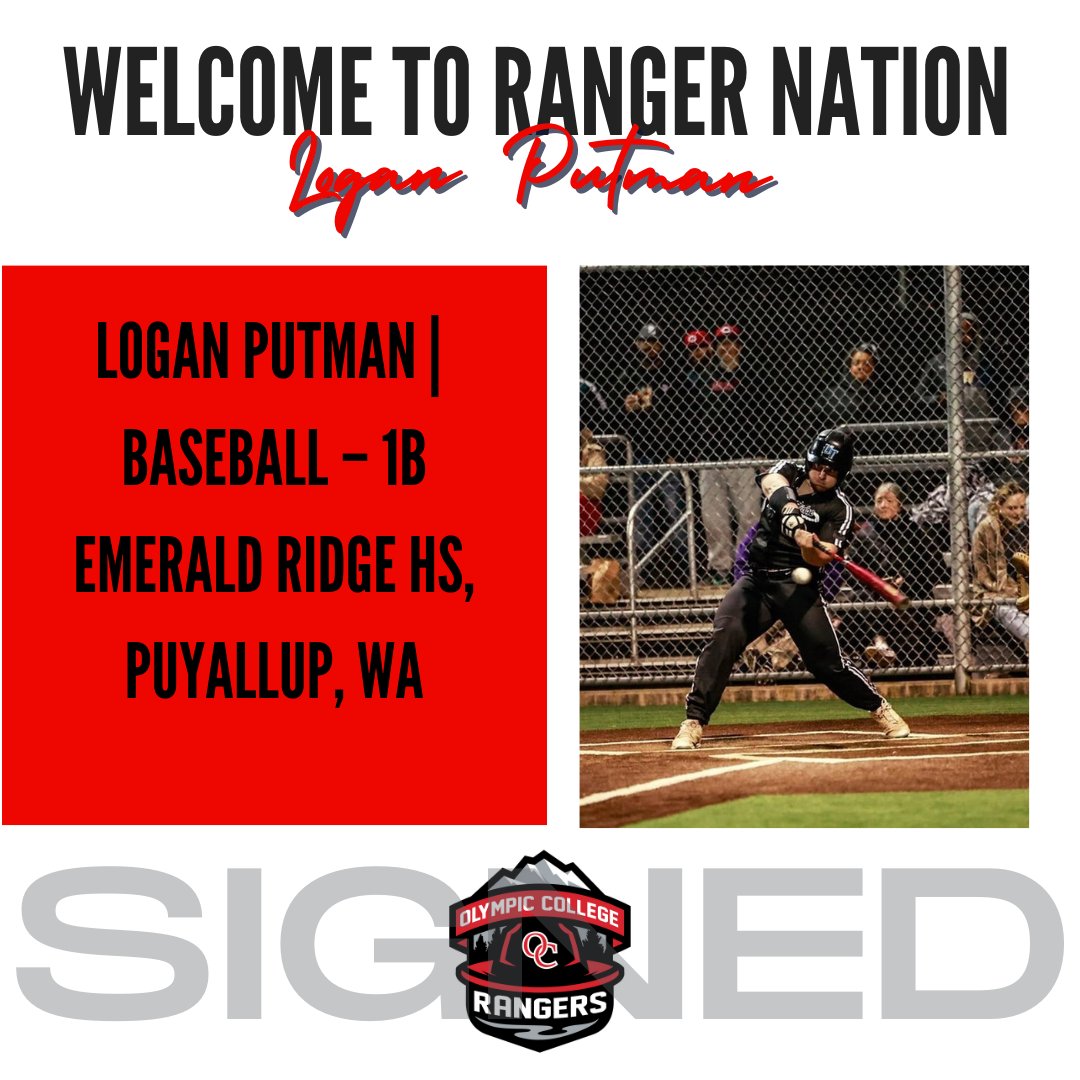 Welcome to #RangerNation Logan Putman! 
 Logan Putman is from Puyallup, Washington, and will compete with OC baseball. 

Welcome Logan! 

#2024signees #NWACbb