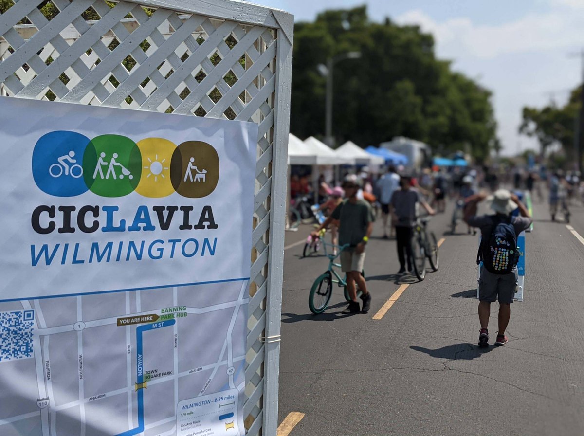 Hey #Angelenos! Streets turn into parks in #Wilmington this Sunday, May 19, from 10 am-3 pm at @ciclavia: CicLAmini Wilmington! Enjoy 2.25 miles of car-free fun activities for all ages to enjoy. Bring your bikes, skates, and smiles! ciclavia.org/ciclamini_wilm…