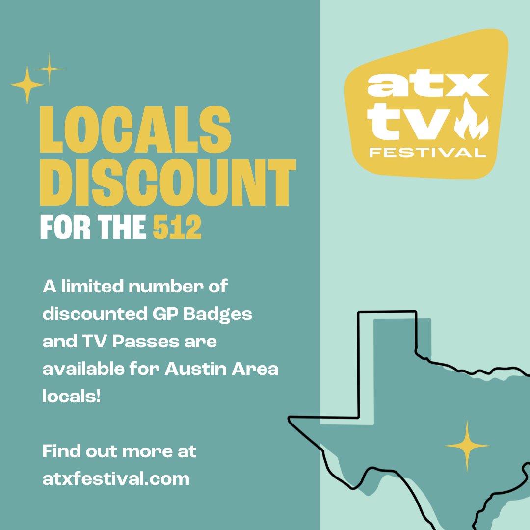 @ATXFestival is back 5/30 - 6/2 and for the 1ST time w/ a Locals Only discount for ATX. The lineup includes retrospectives (Suits, Halt and Catch Fire), premieres (Industry, Orphan Black: Echoes), conversations (Norman Lear, Phil Rosenthal), and more! atxfestival.com/attend