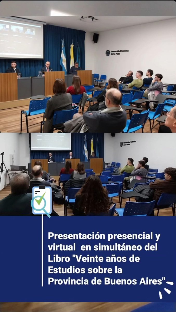 UCALP (@ucalp) on Twitter photo Ya comenzó la #presentación del nuevo libro de <a href="/EditorialUCALP/">EditorialUCALP</a> "20 años de Estudios sobre la Prov. Bs. As."
1er libro digital de acceso abierto
🙌📖📲 Ya comenzó la #presentación del nuevo libro de <a href="/EditorialUCALP/">EditorialUCALP</a> "20 años de Estudios sobre la Prov. Bs. As."
1er libro digital de acceso abierto
🙌📖📲