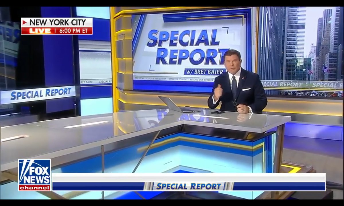 🇺🇸 @SpecialReport w/ @BretBaier ON NOW! @FoxNews Are you watching??!
