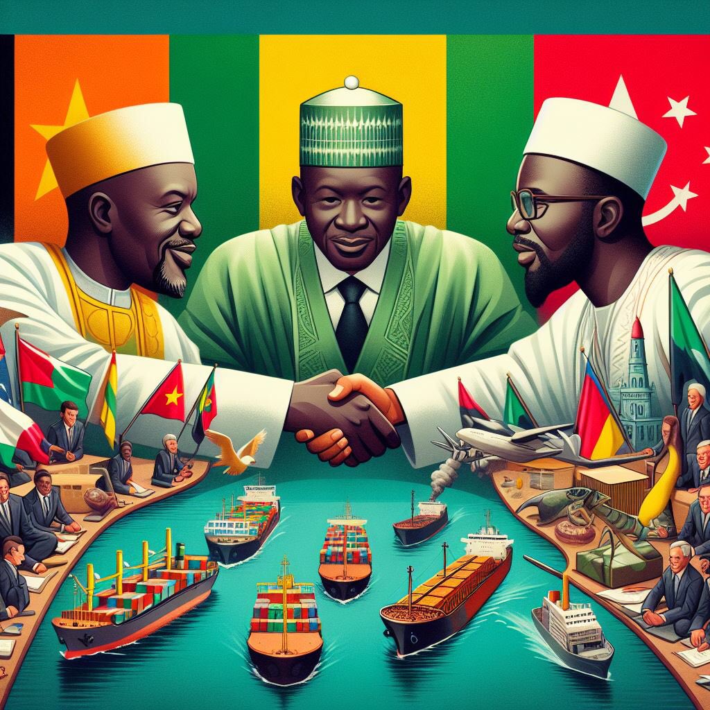 Communiqué de presse du : 13 mai 2024

La Gambie et le Sénégal concluent d’importants accords commerciaux

Suite à des discussions amicales entre le président Adama Barrow et le président sénégalais, Bassirou Diomaye Diakhar Faye pour aborder à l'amiable les questions affectant