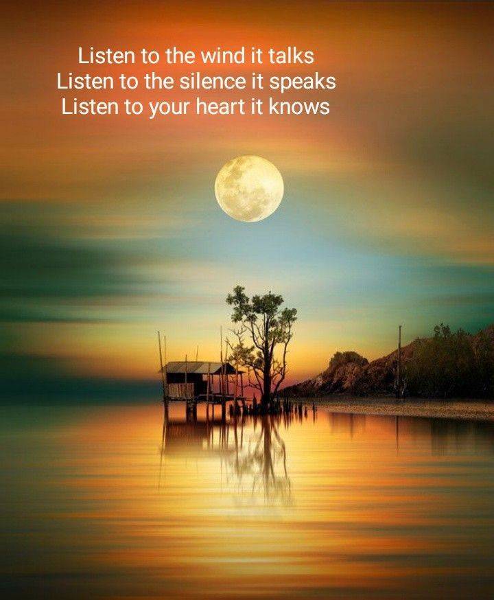 🌟 'Listen to the Whispers of Nature, the Silence of Serenity, and the Wisdom Within. 🌬️💫

#NatureWisdom #InnerVoice #ListenToYourHeart #Motivation