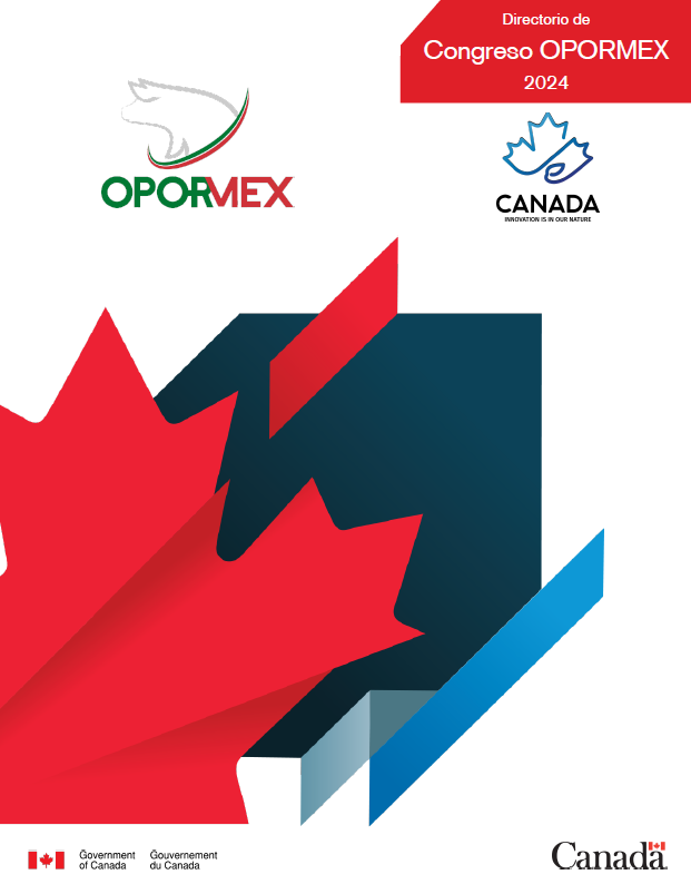 AmbCanMexique's tweet photo. Le Canada est le pays invité au congrès OPORMEX 2024 ! 

Consultez ce répertoire  pour découvrir les technologies et solutions que l'industrie du 🇨🇦 offre à l'industrie porcine du 🇲🇽 ! 

Continuons à travailler ensemble pour le bénéfice de ce secteur !

🔗 https://t.co/JxJFk9WqOW https://t.co/CnuiMp55qZ