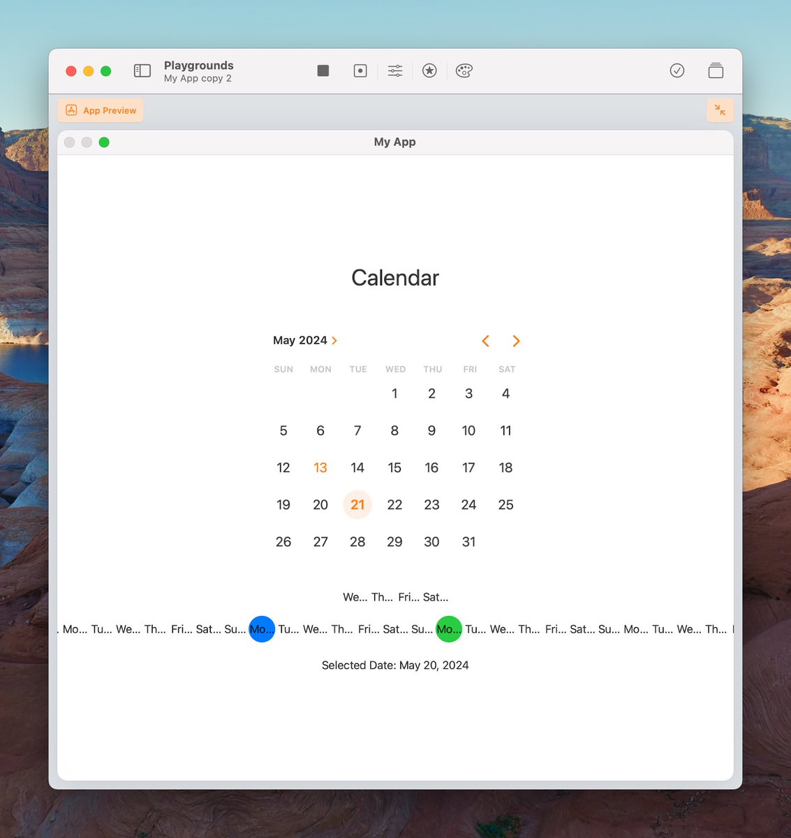 This is an AI generated… SwiftUI calendar app?