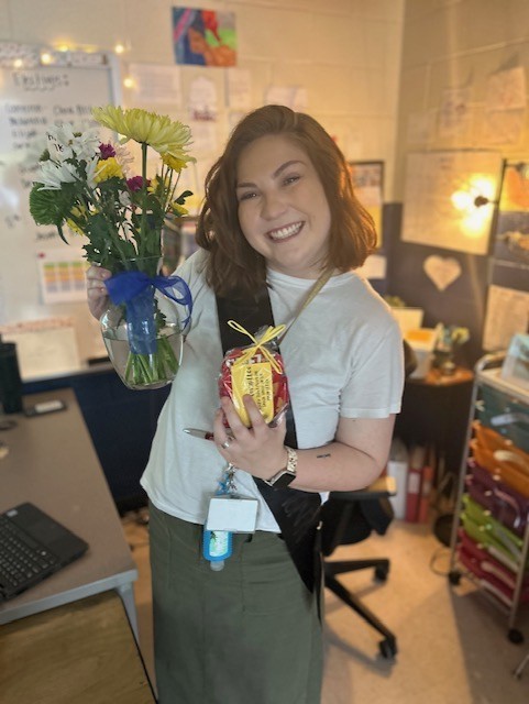 HandMiddleSC's tweet photo. Congratulations to our May Staff Member of the Month, Mrs. Hannah Motte!  @mscardwell https://t.co/wfk7CiRMj1