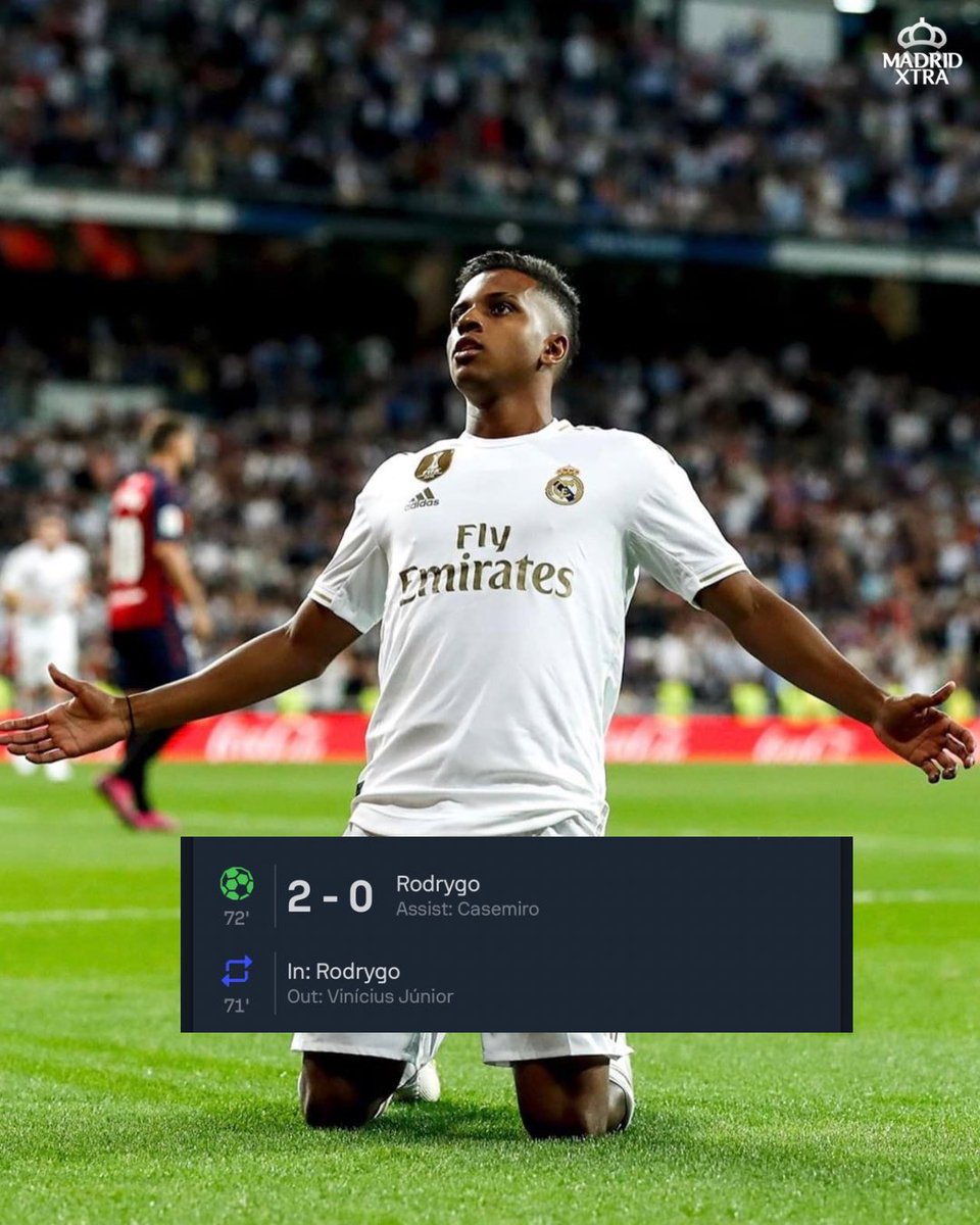 Rodrygo’s Real Madrid debut.