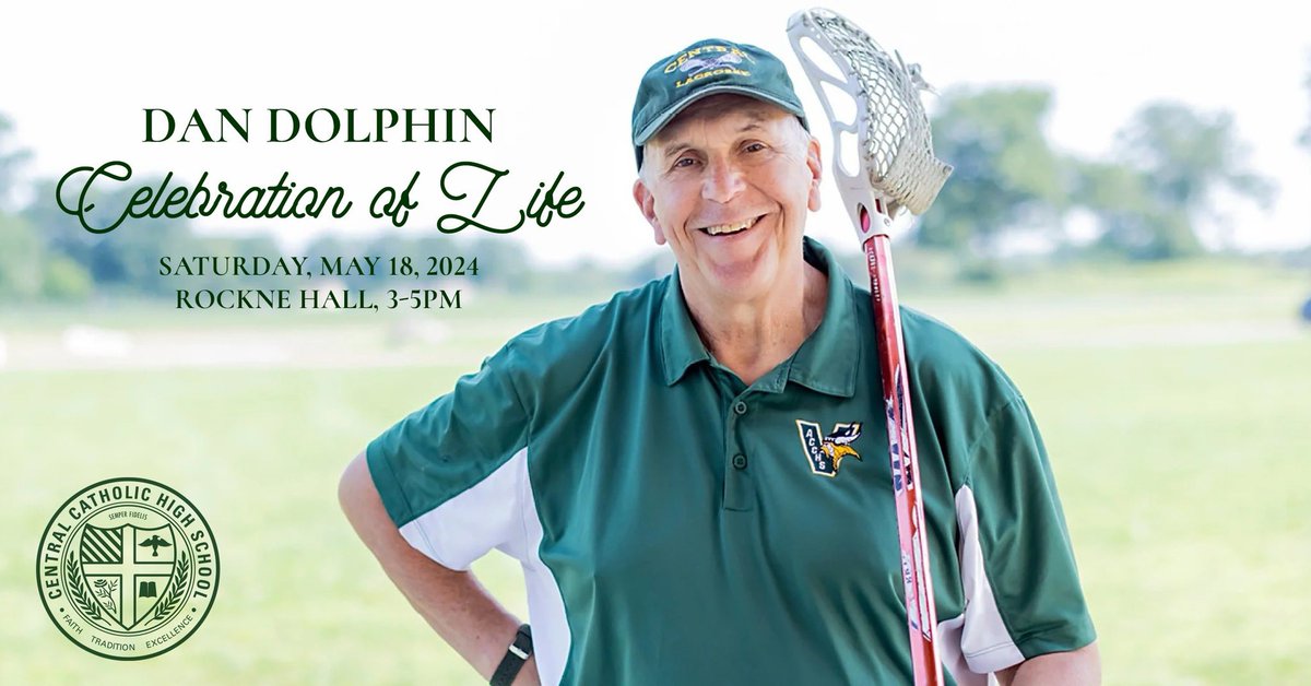 #VikingFamily Join us — Our Dan Dolphin Celebration of Life will be held between 3 p.m. and 5 p.m. on Saturday, May 18, 2024 in Allentown Central Catholic High School’s Rockne Hall. mcall.com/obituaries/dan… #AlwaysaViking 💚💛