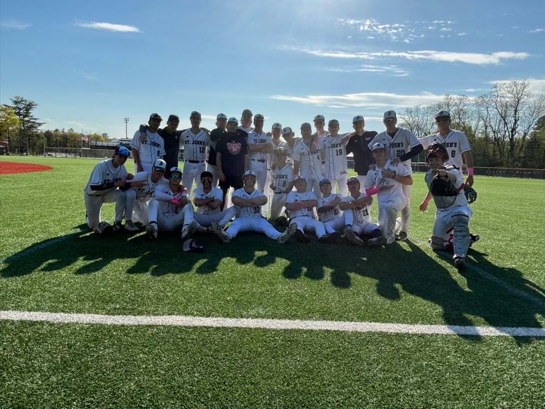 SJP 7 CM 1 Romano with the Win: 6.1 IP 2H, 6 K’s. Shaheen did well in relief: 2 K’s. Eagles offense was led by: LaGrassa 1B, 1R Gold RBI 2B, 1B Shaheen RBI 3B DiFilippo and McCarthy 1B. RBI’s from: Rosa and Growney. Next Game: Frates Game Home Wednesday vs MC 🦅🦅#RollEags #PF3