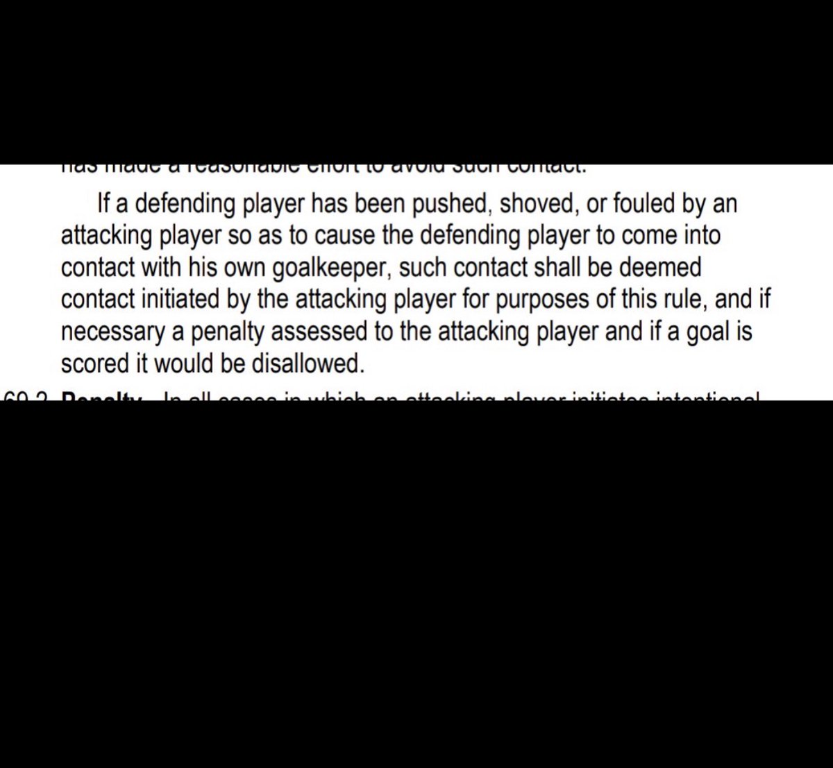 MichaelNicalek1's tweet photo. @FilmTalker @Sportsnet This is the rule...

 It doesn't matter how hard he was cross checked or whether or not Swayman could get back to make a save.  There was contact with the goalie initiated by Bennett's contact with Coyle.  Simply NO GOAL!  Awful call and even worse review by the NHL! https://t.co/5zx59mwiBO