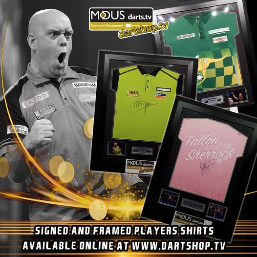 🎯 FRAMED SIGNED PLAYER SHIRTS 🎯 Perfect for your darts cave, bedroom or living room😍! All ℹ️👉🏻 bit.ly/DSFramed