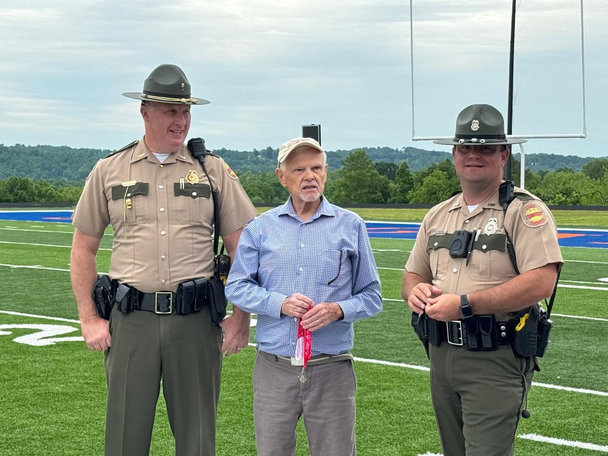 Troopers spent the day in Campbell County lending a hand at the Special Olympics! @SOTennessee @YagerTweets was there too showing his support. Community coming together for a great cause! 🏅 #SpecialOlympics #CommunitySpirit