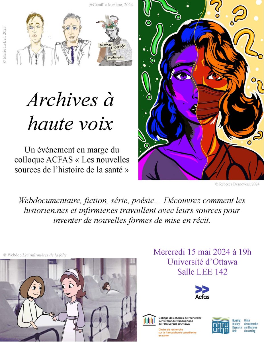 🗓️ Marie-Claude Thifault, chercheuse membre du CHRS, organise cette semaine l’événement Archives à haute voix, qui se tiendra en marge du 91e Congrès de l'Acfas.