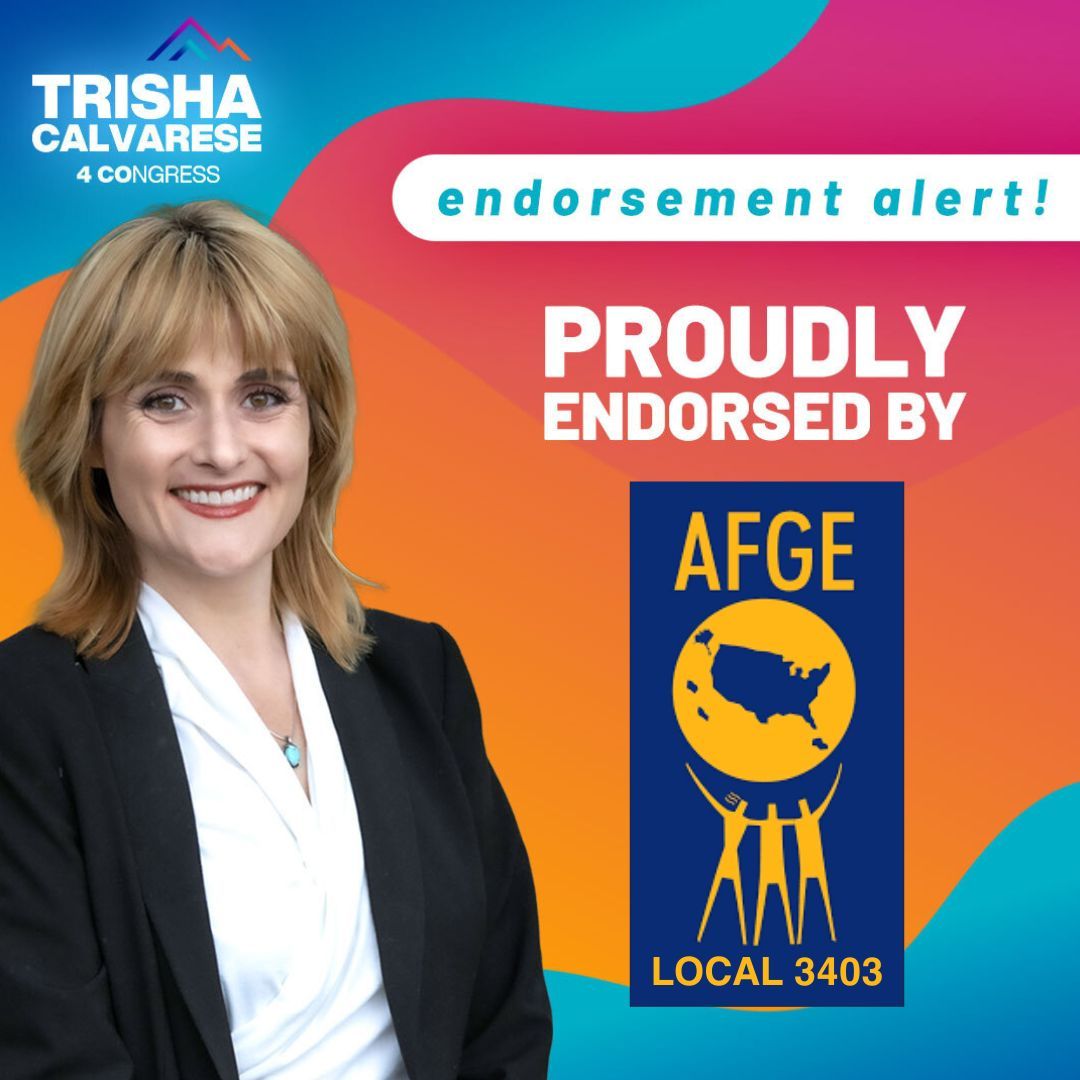 🚨ENDORSEMENT ALERT🚨: Thank you @AFGENational - Local 3403 for endorsing this campaign! As a former member of AFGE, this is a big one for me!