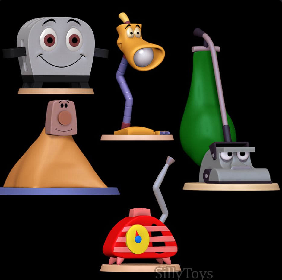 Sillytoys3D's tweet image. Toaster, blanky, lampy, Kirby and Radio - The Brave Little Toaster 3D print models

#Toaster #blanky #lampy #Kirby #and #Radio # #The #Brave #Little #Toaster