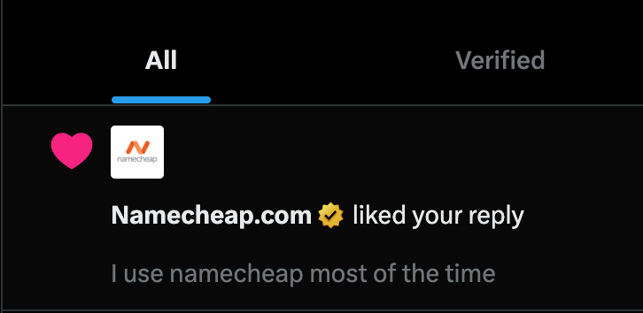 This is the power of social listening, folks. When a brand pays attention to its customers, it builds trust and loyalty. Kudos to Namecheap for being on top of it!